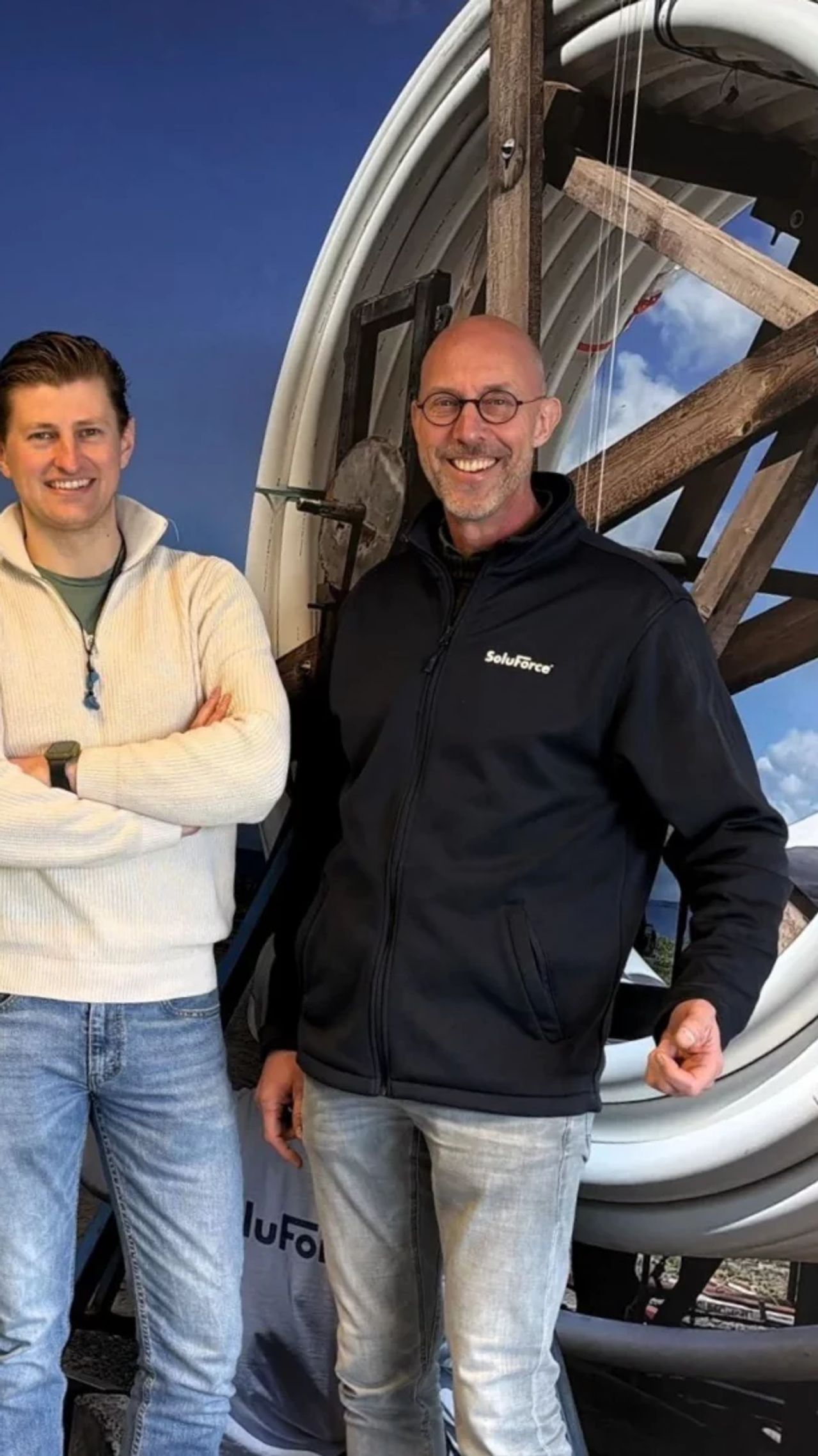 Drie mannen bij SoluForce
