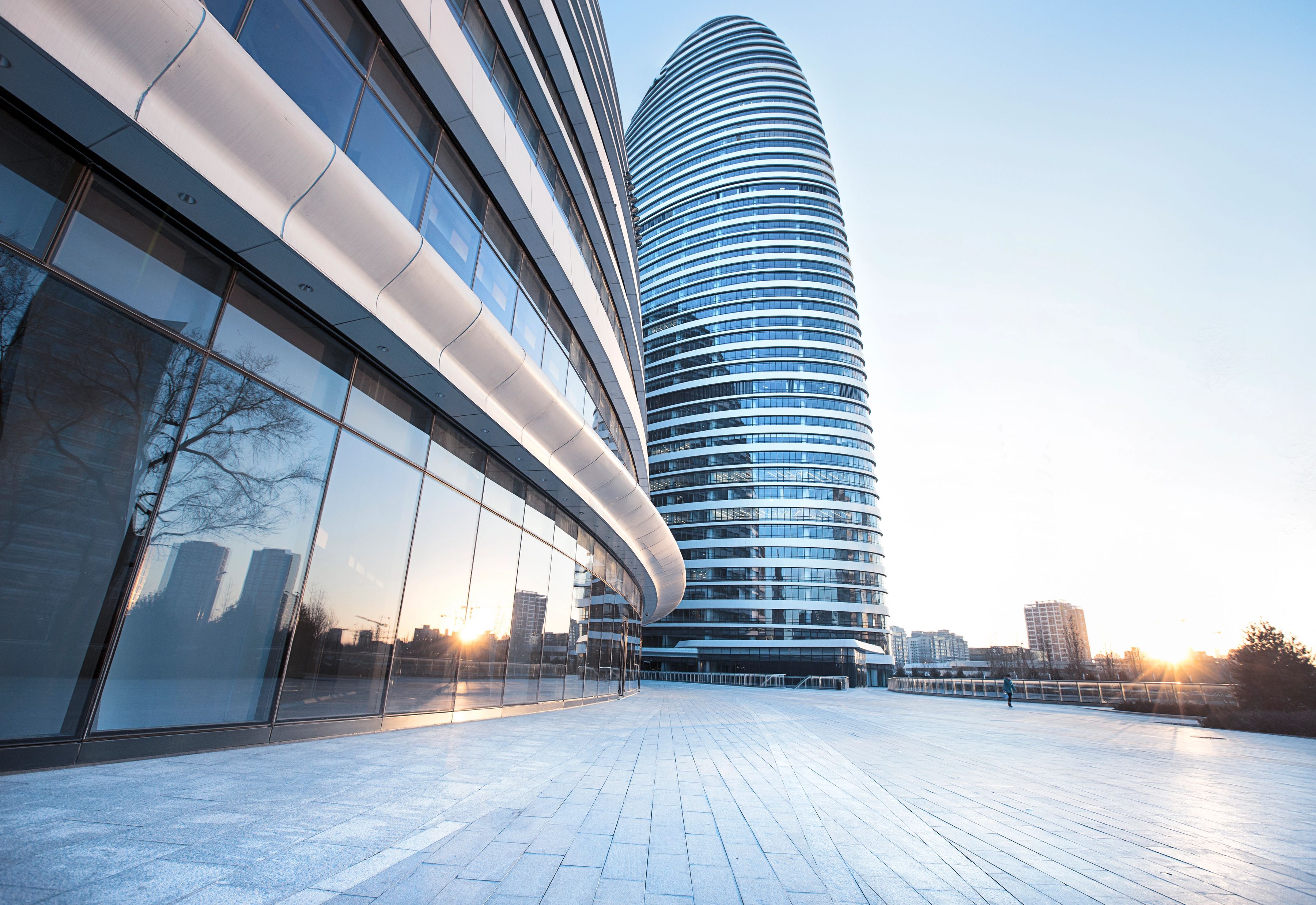 Modern corporate kantoorgebouw