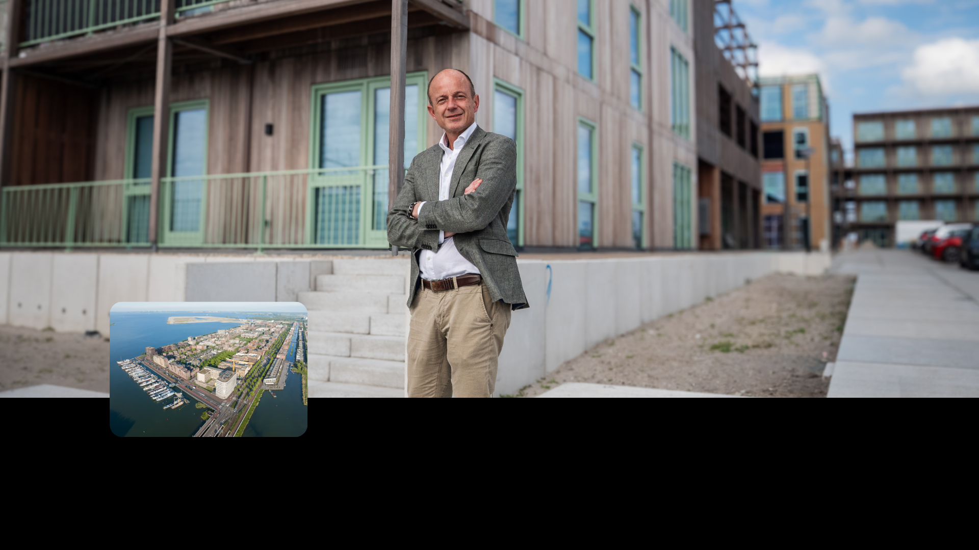 Strandeiland met een portretfoto van Thijs