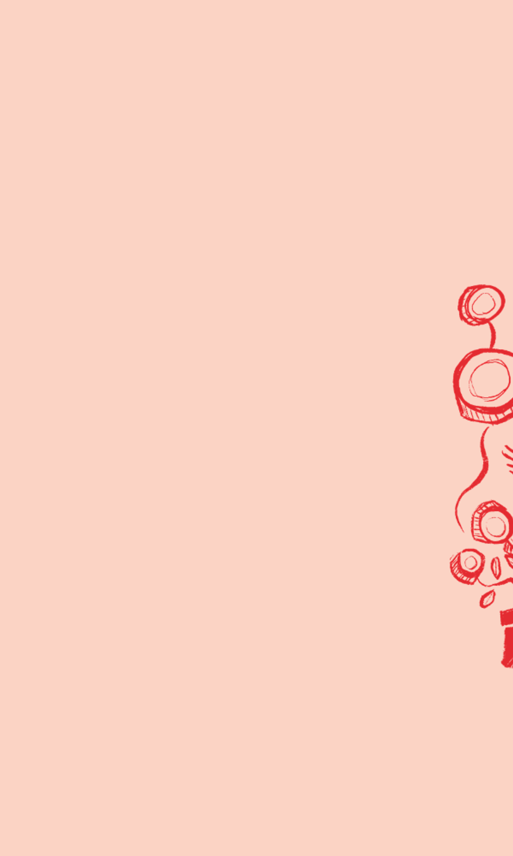 Roze achtergrond met finance illustratie