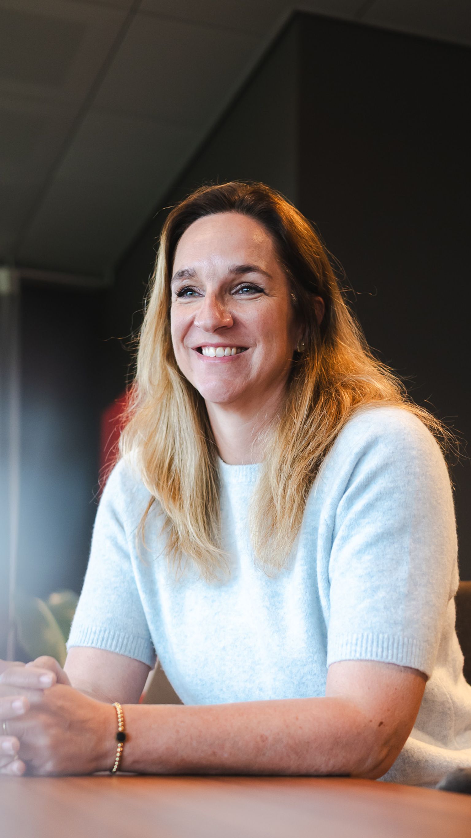 Els Blaauw aan tafel