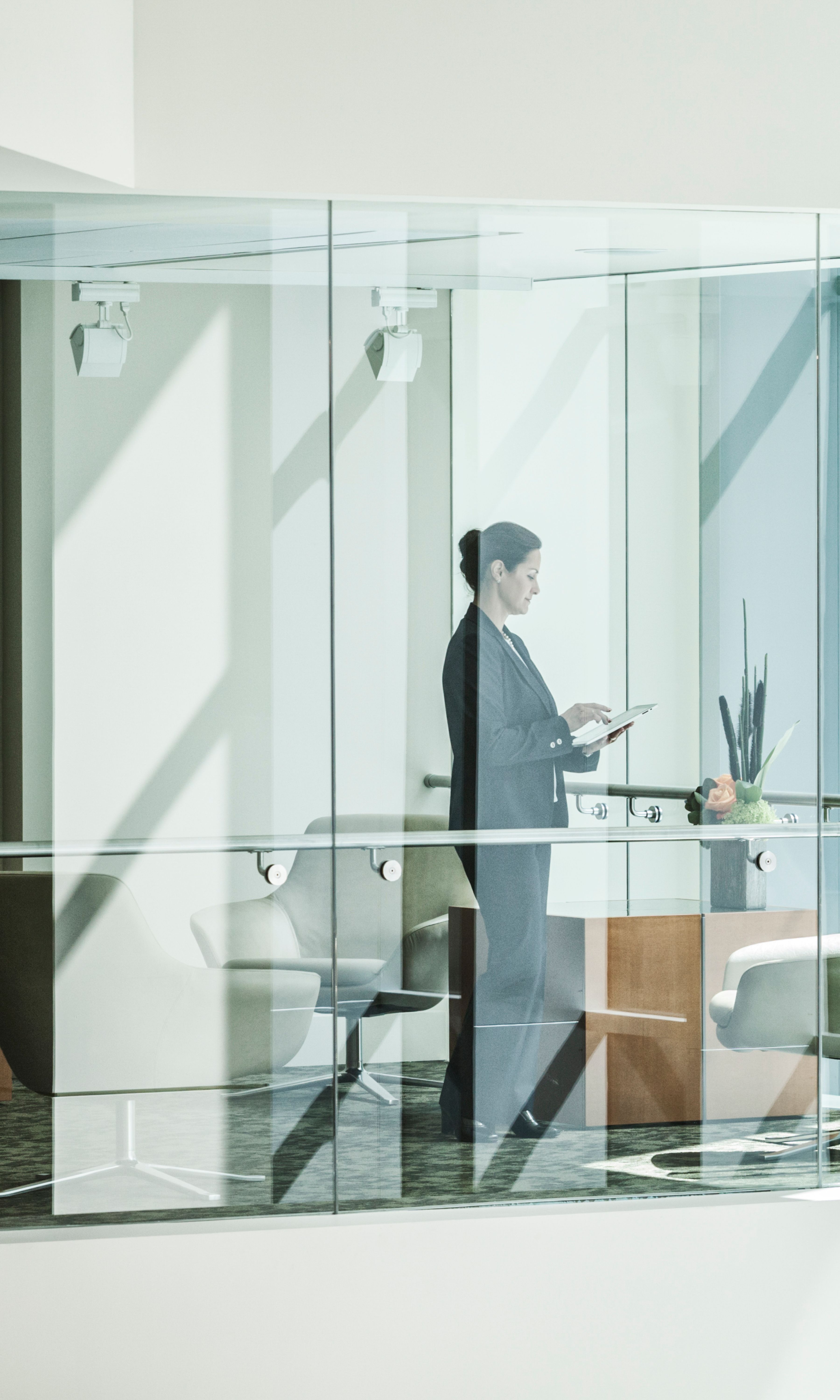 Sfeerbeeld bestuursrecht professional in overheidskantoor