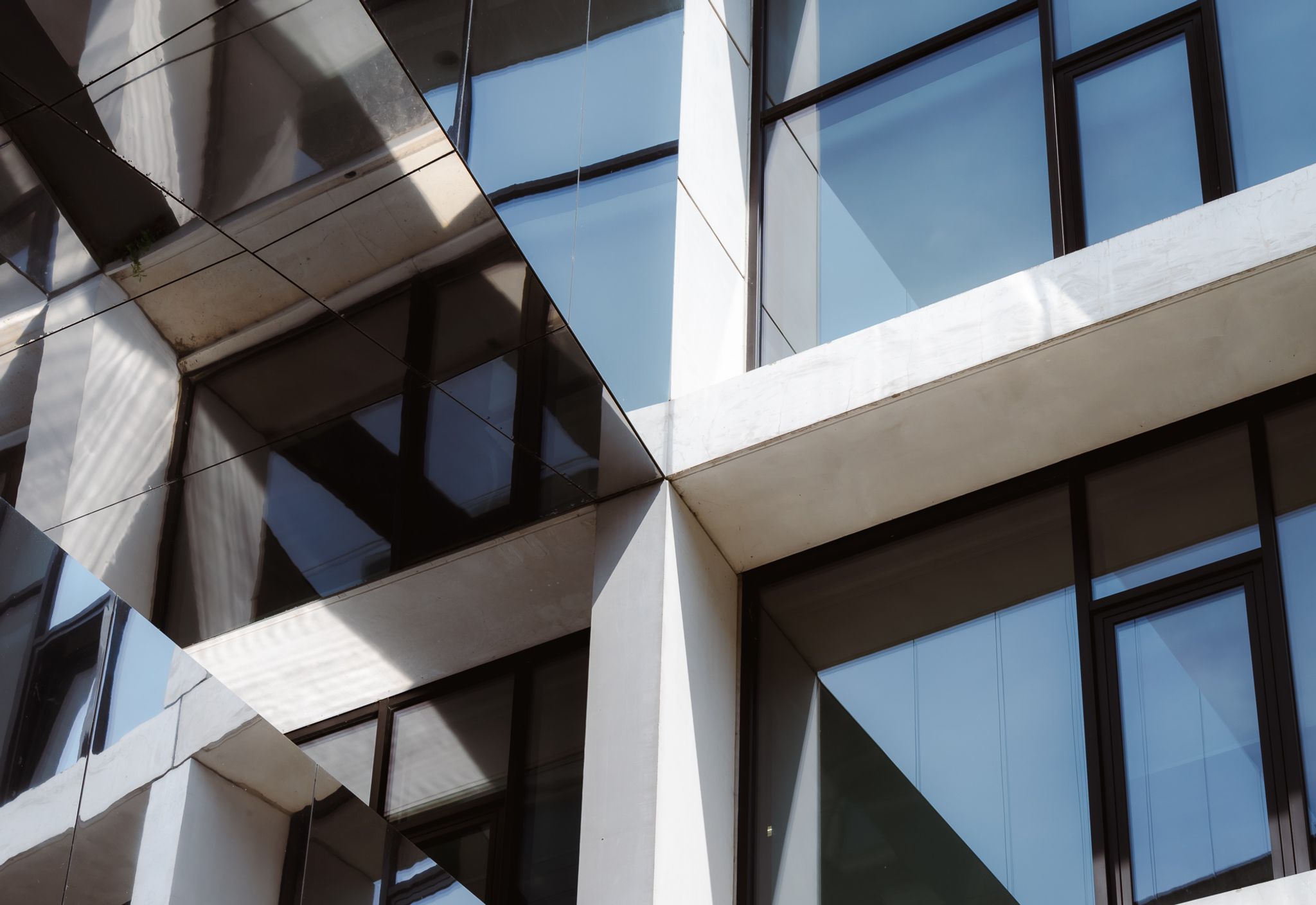 Windows in an office building