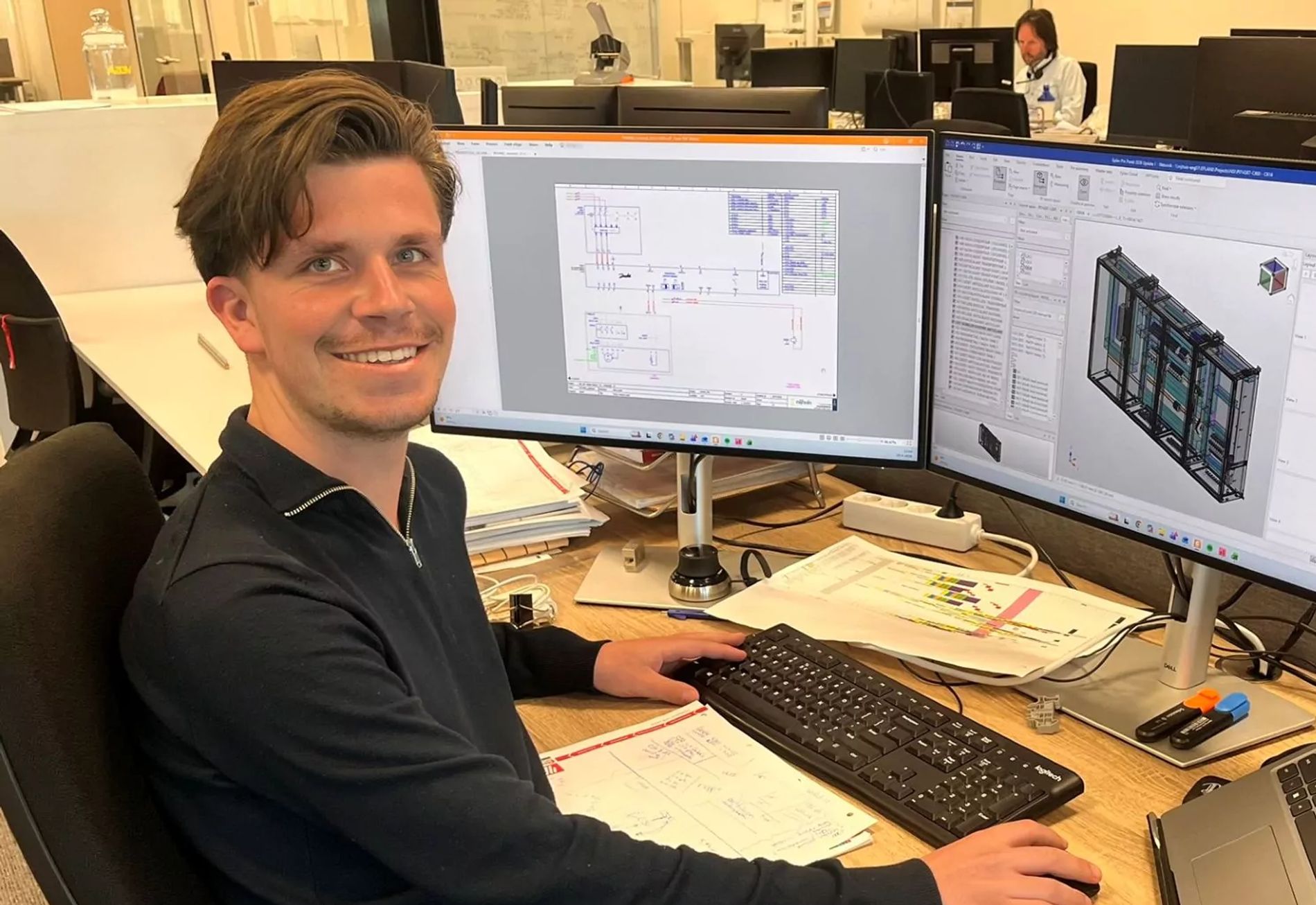 Daan Hendriksen achter zijn computer
