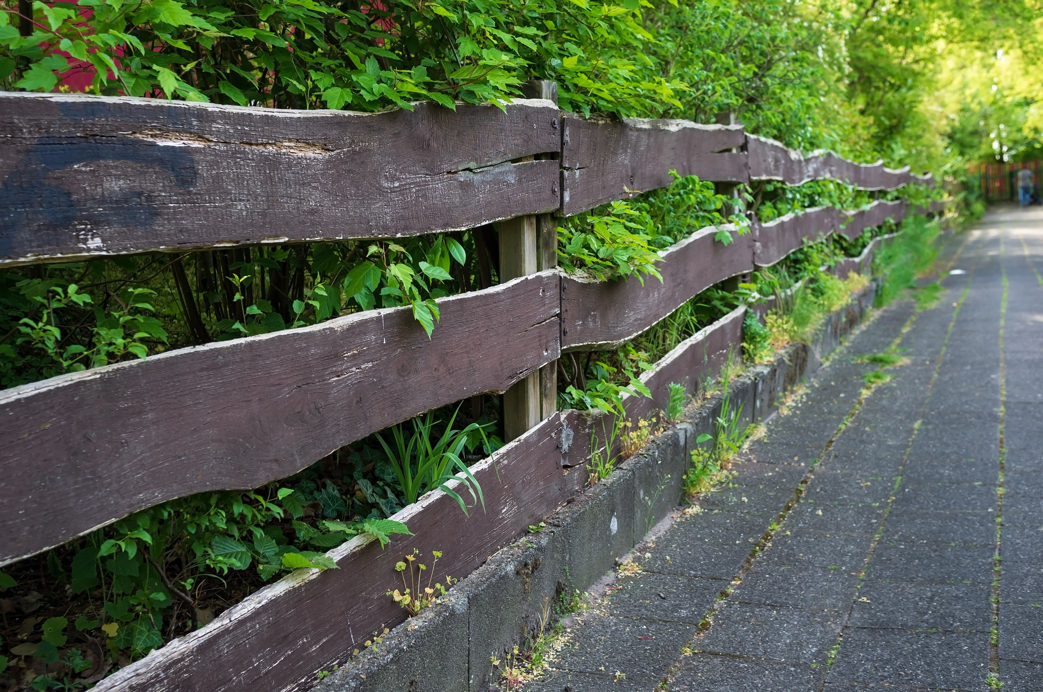 Improper land use, fence on the street