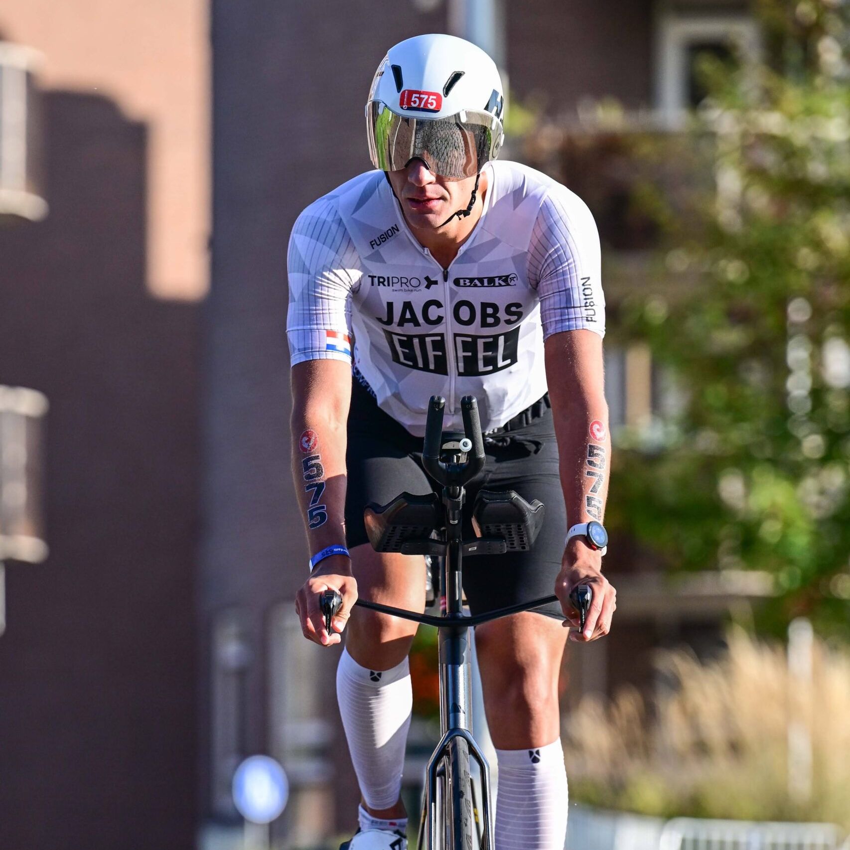 Roel op de racefiets