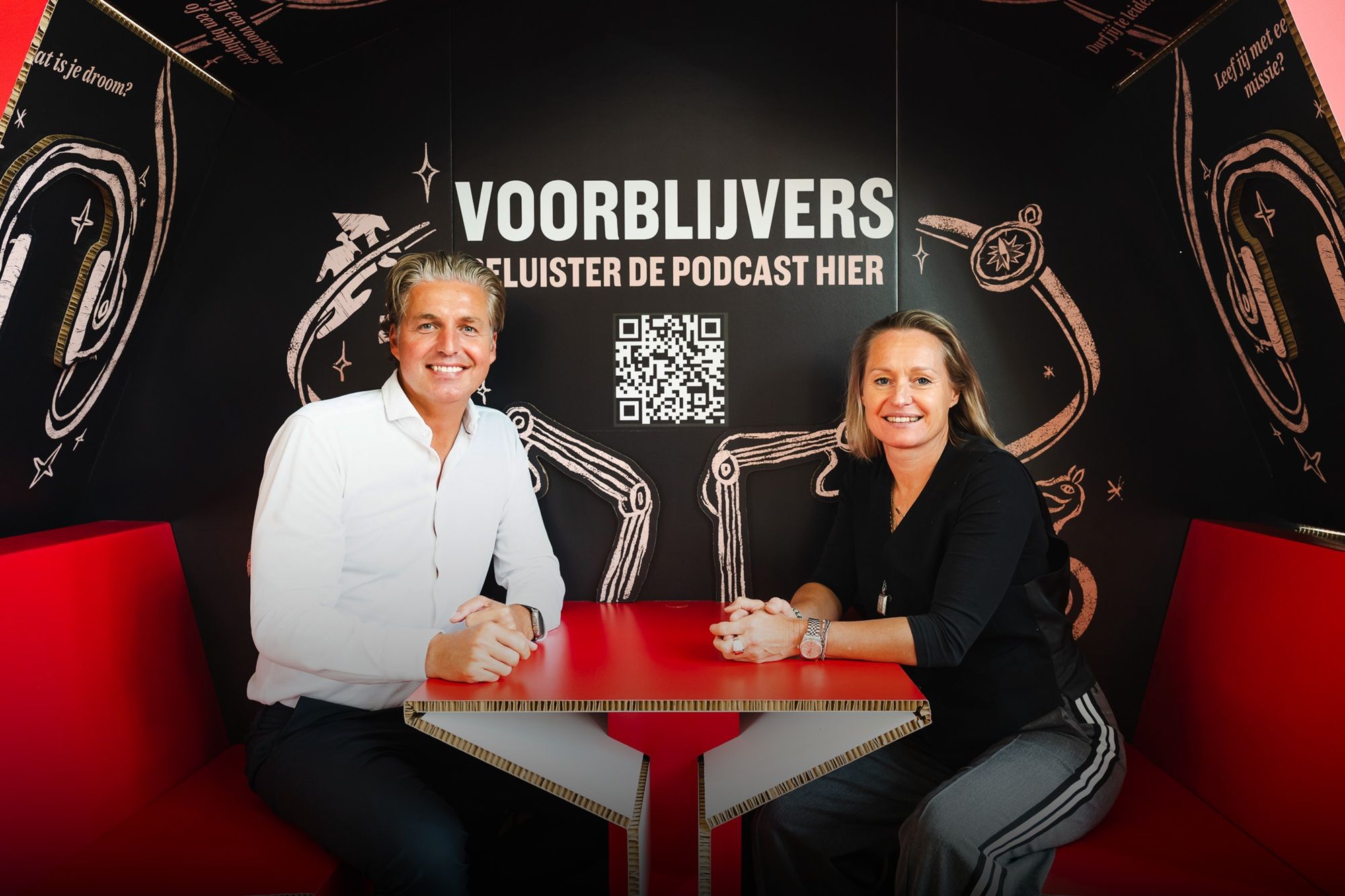 Minke Booij en Pieter van den Hoogenband