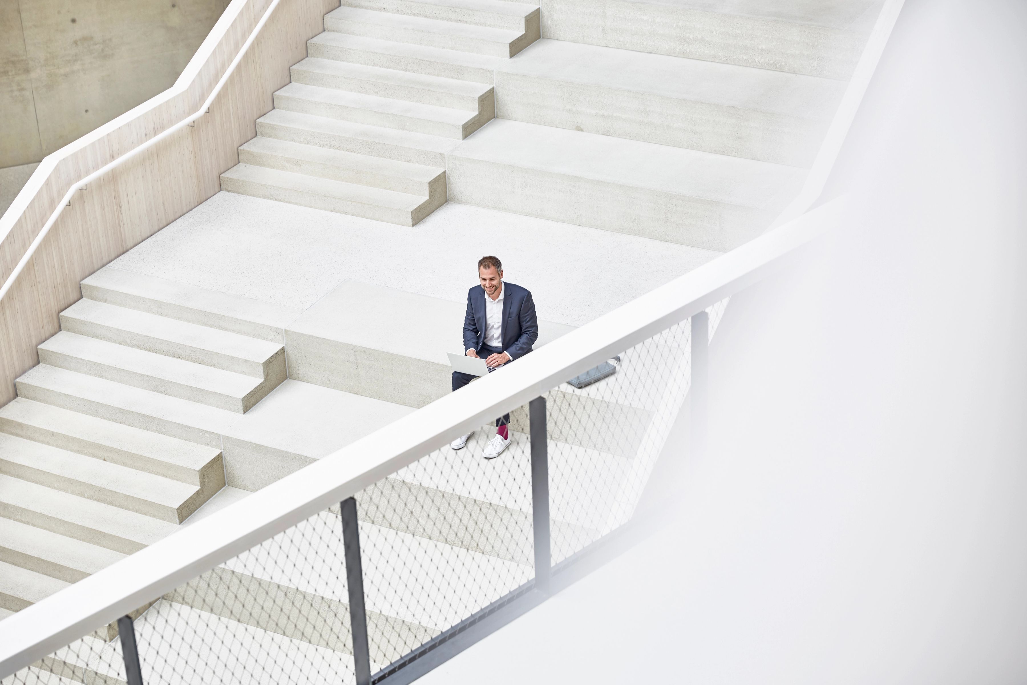 Man on stairs