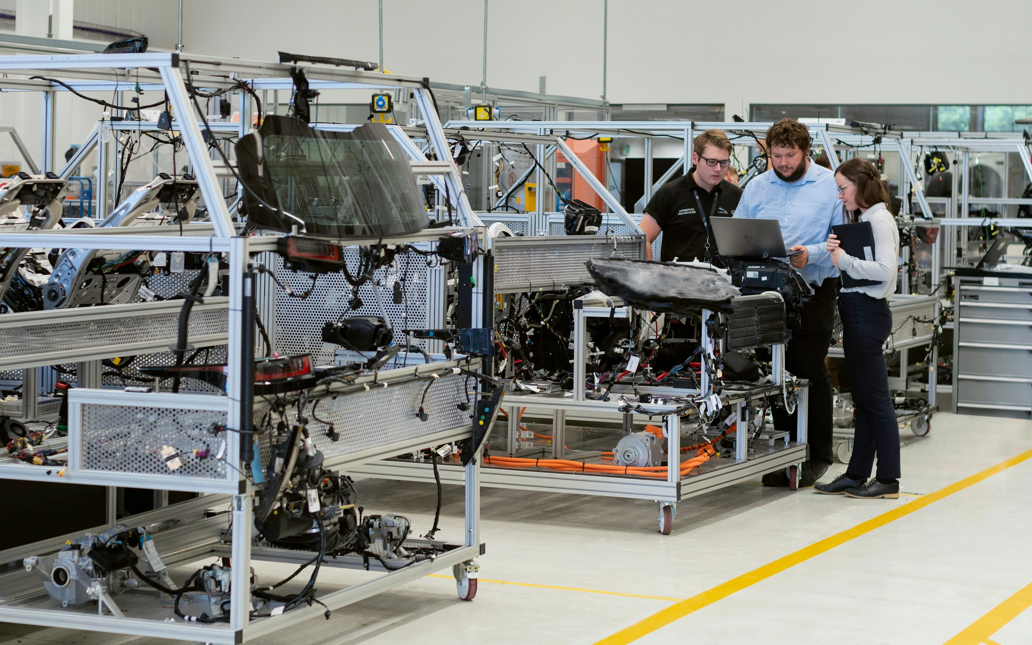 Technicians working