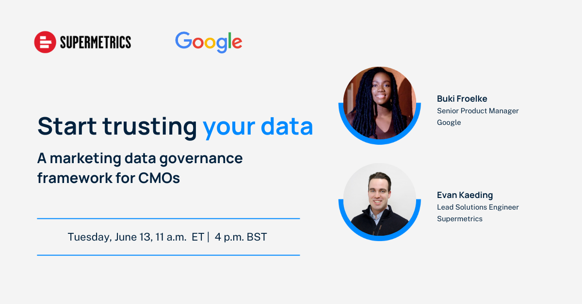gourmondo data reporting case study for monkey media... Start trusting your data: A marketing data governance framework for CMOs