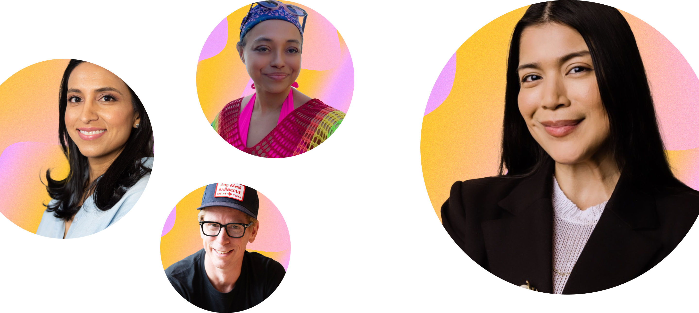 A collage of speakers at Block’s 2023 I&D Day.