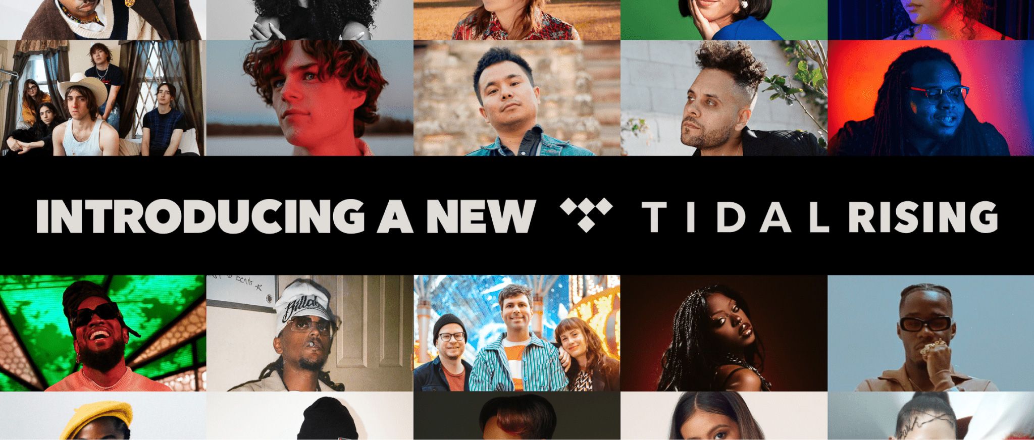 A collage of musicians participating in the TIDAL Rising program.