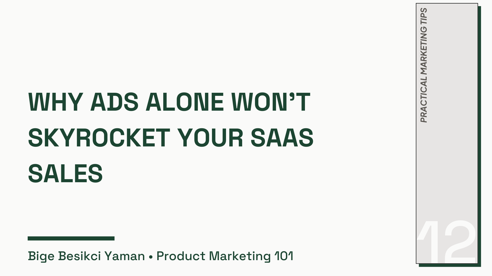 Why Ads Alone Won't Skyrocket Your SaaS Sales
