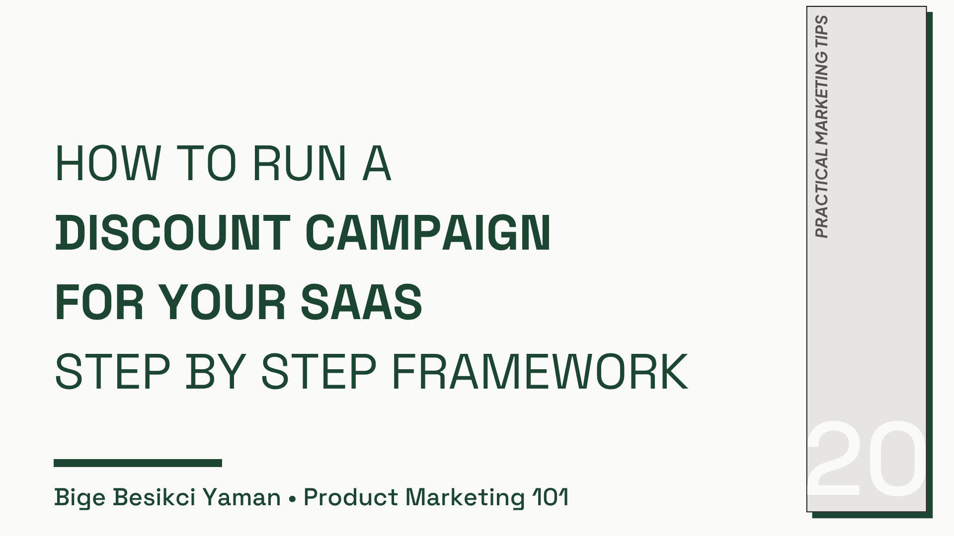 How to Run a Discount Campaign for Your SaaS