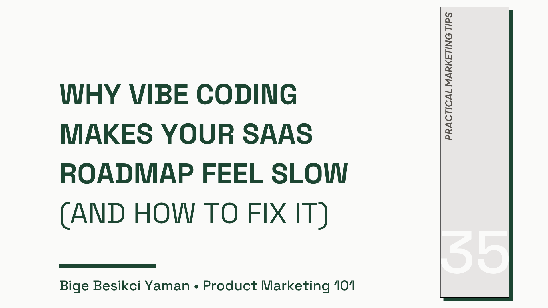 Why Vibe Coding Makes Your SaaS Roadmap Feel Slow (And How to Fix It)