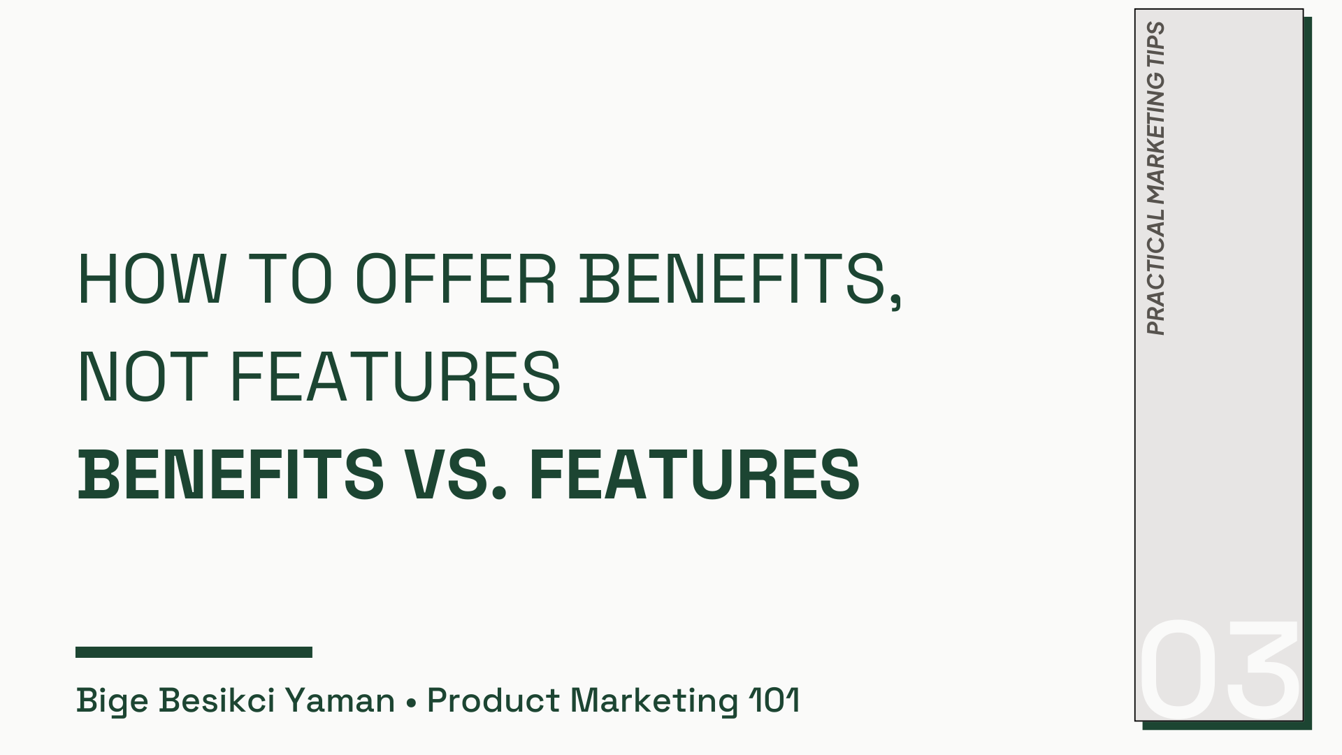 How To Offer Benefits, NOT Features (Step-by-Step Guide)