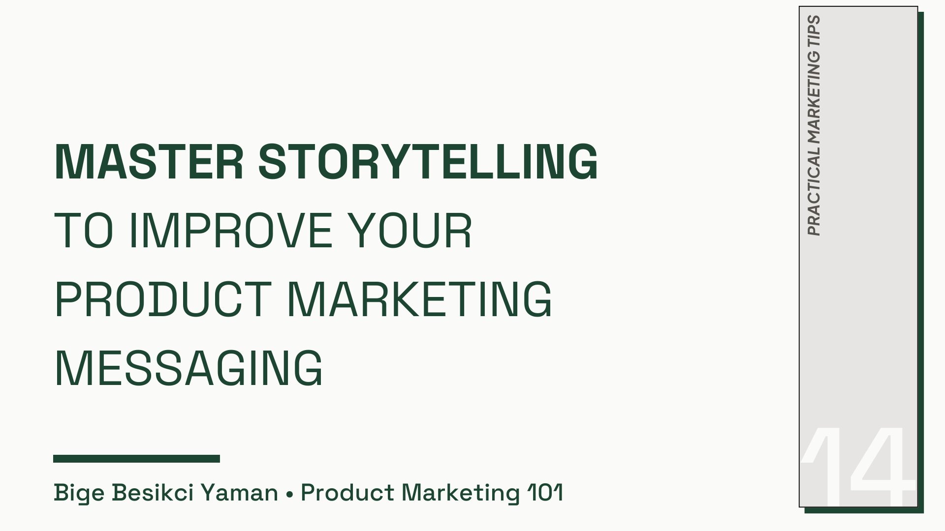 Master Storytelling to Improve Your Product Marketing Messaging
