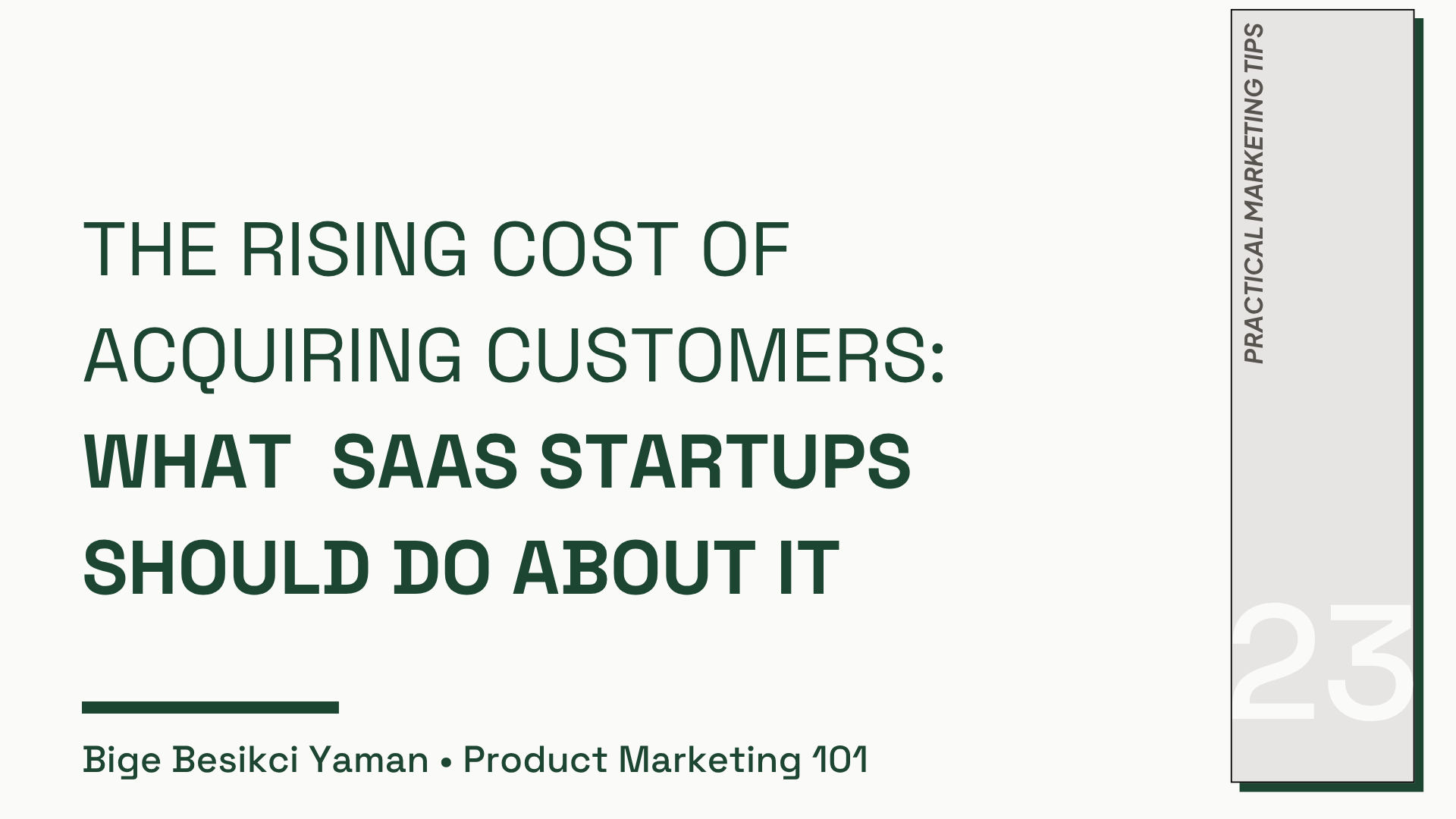 The Rising Cost of Acquiring Customers: What Early-Stage SaaS Founders Should Do About It