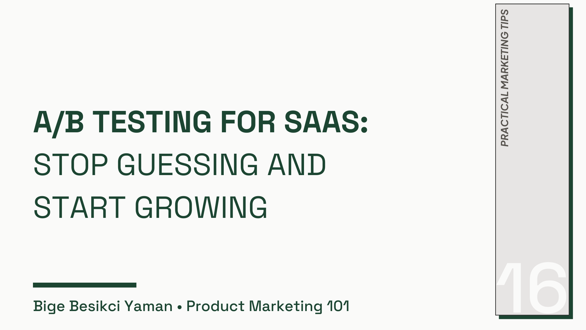 A/B Testing for SaaS Marketing: Stop Guessing and Start Growing
