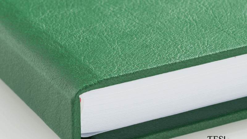 Tesilab - Copertina tesi rigida effetto pelle verde bronzo 1