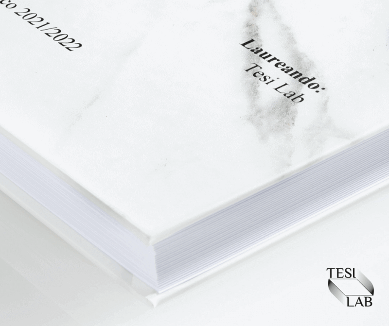 Tesilab - Copertina tesi rigida exclusive marmo nero 1
