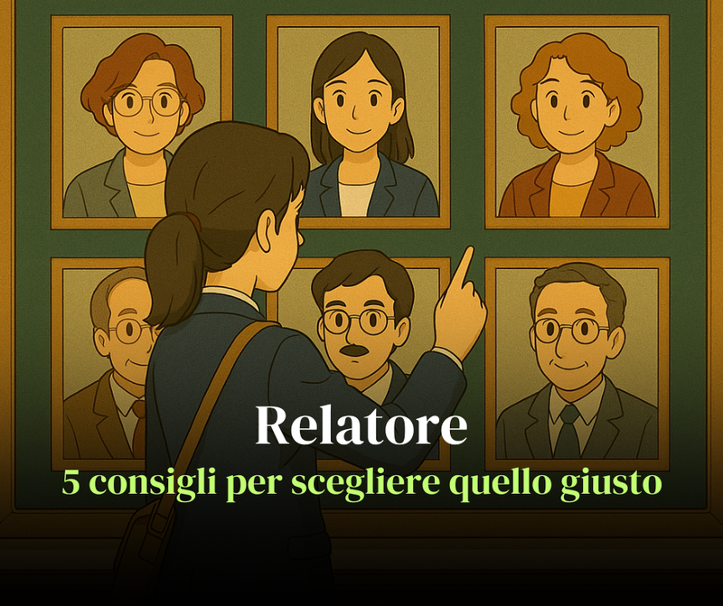 Come scegliere il relatore giusto per la tua tesi: 5 consigli pratici