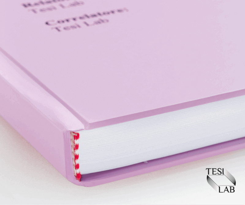 Tesilab - Copertina tesi rigida MonoChrome opaca lilla nero 1