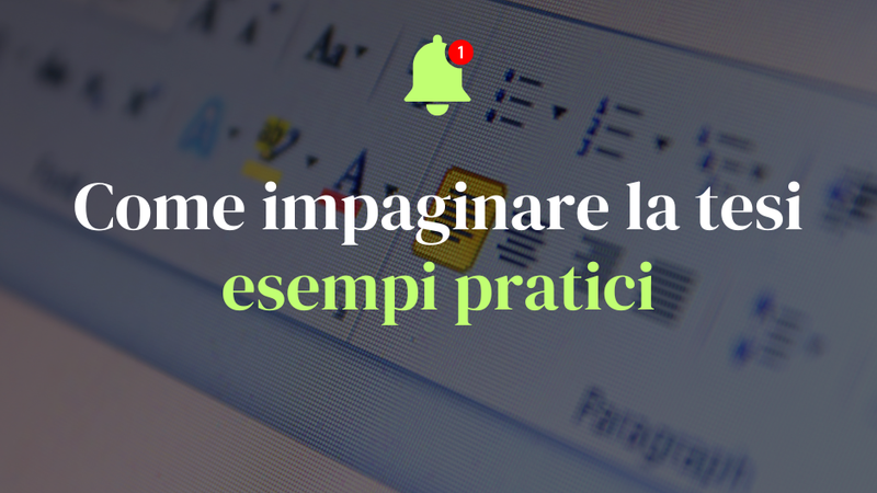 Come impaginare la tesi con Word per stampare: esempi pratici!