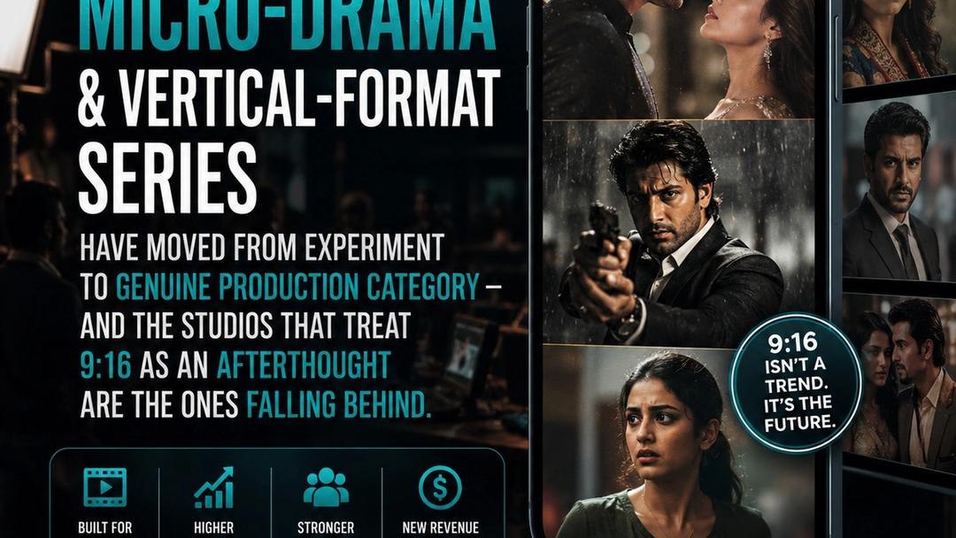 Film posters from Starwire Studio's finished projects, displayed in a scrolling wall