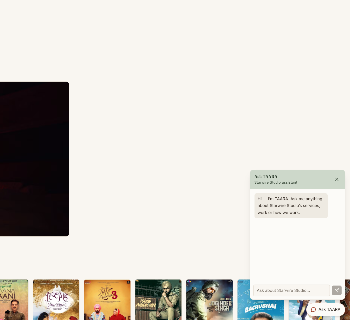 Starwire Studio website