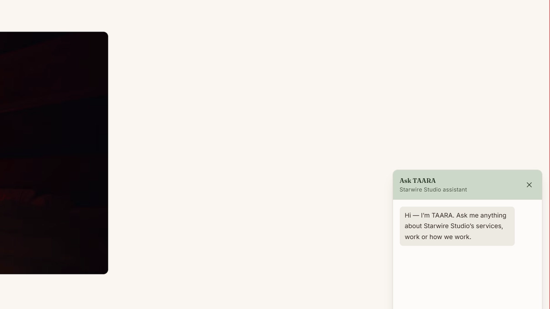 Starwire Studio website