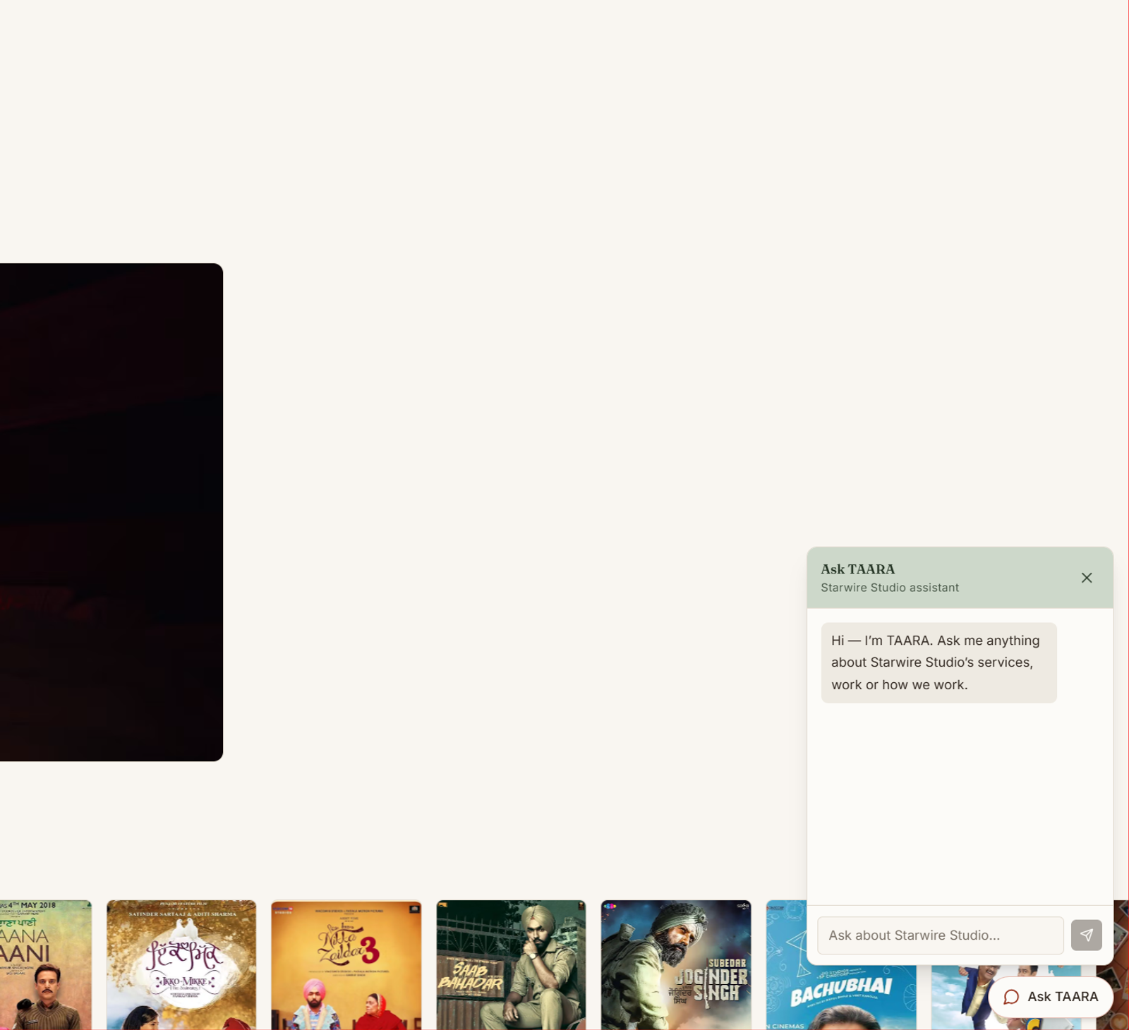 Starwire Studio website