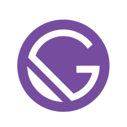 Logo Gatsby.js – frameworka do tworzenia nowoczesnych aplikacji internetowych