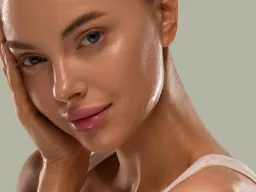 Close-up of glowing, healthy skin after Signature Facelift Peel treatment
