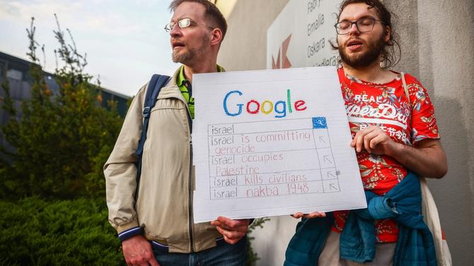 Protesters Stage Sit-In At Google Offices Over Contract With Israeli Government