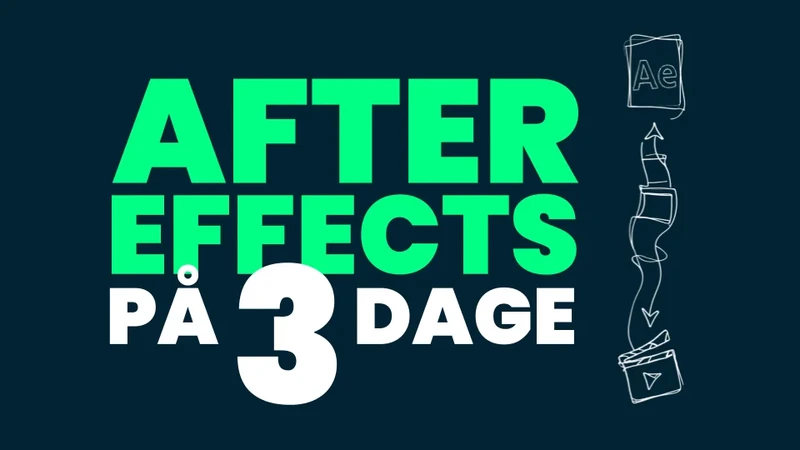 After Effects på 3 dage: Lær at animere tekst, grafik og video