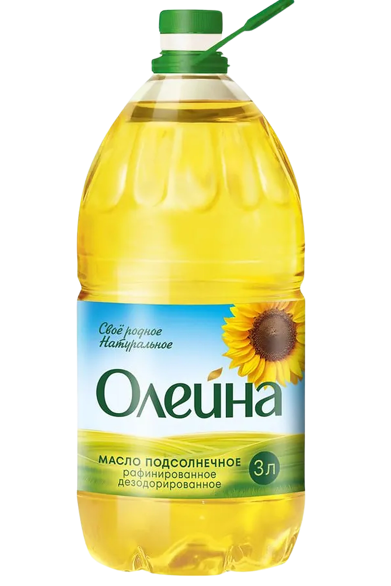 Масло подсолнечное Олейна 3л