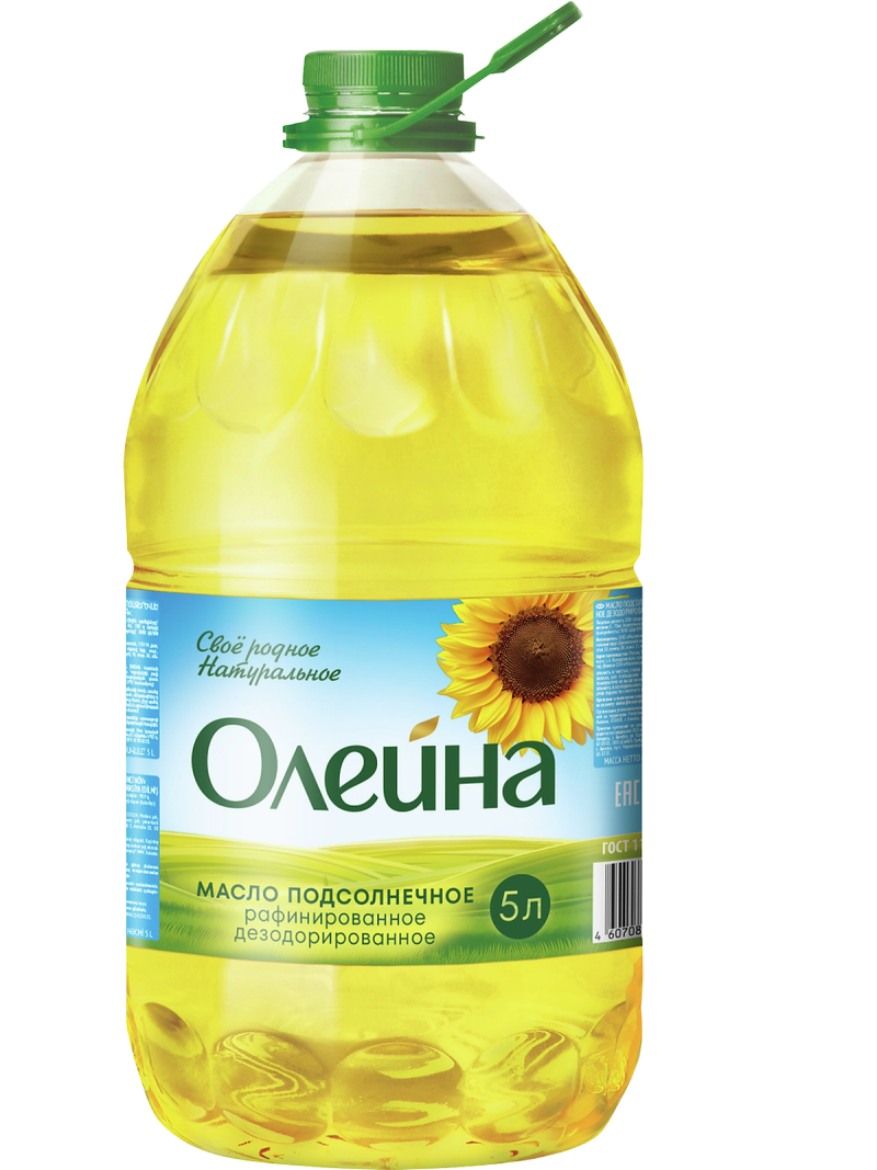 Масло подсолнечное Олейна 5л