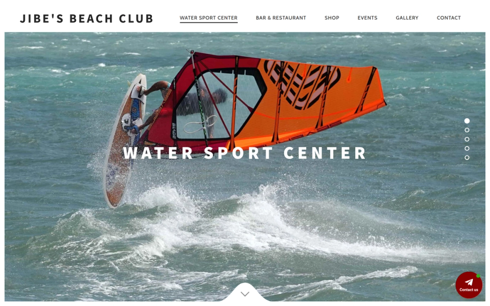 Screenshot of Jibe's Beach Club
