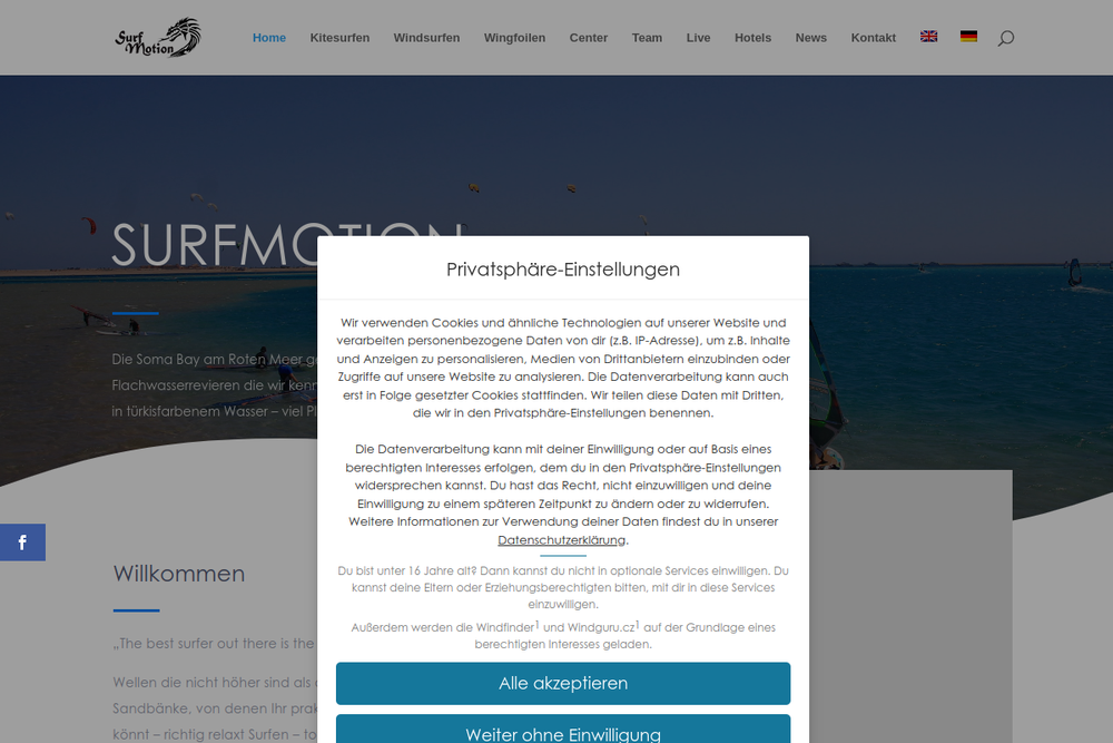 Screenshot of Surfmotion SomaBay