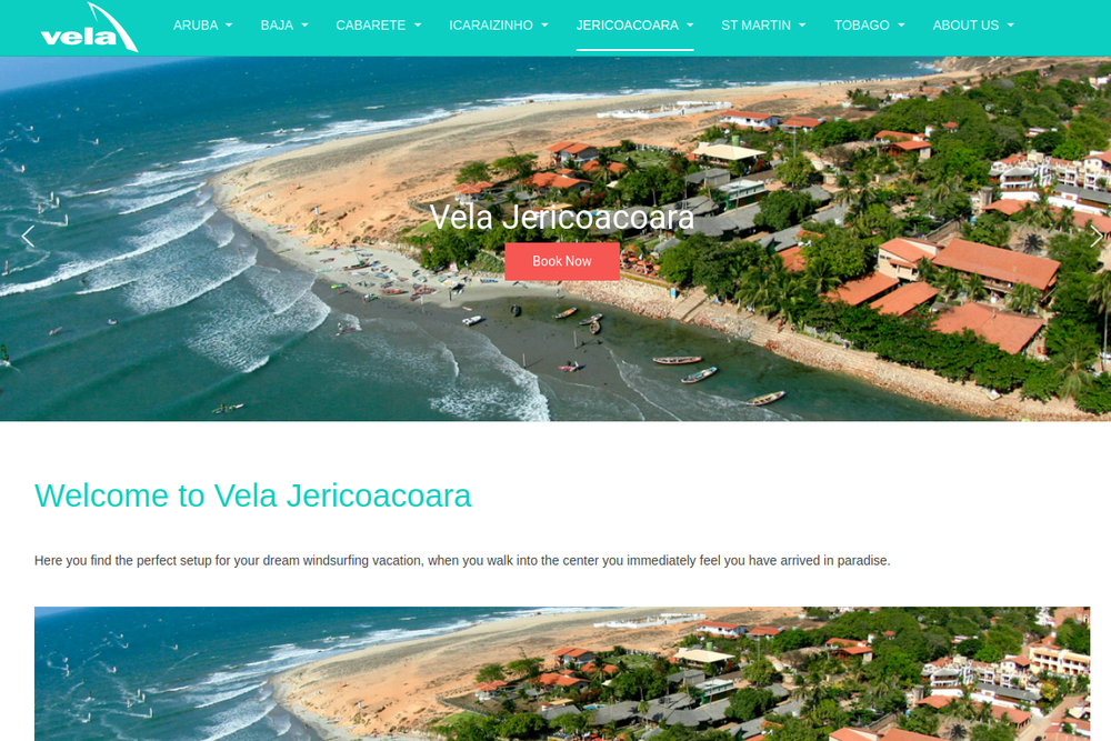 Screenshot of Vela Jericoacoara