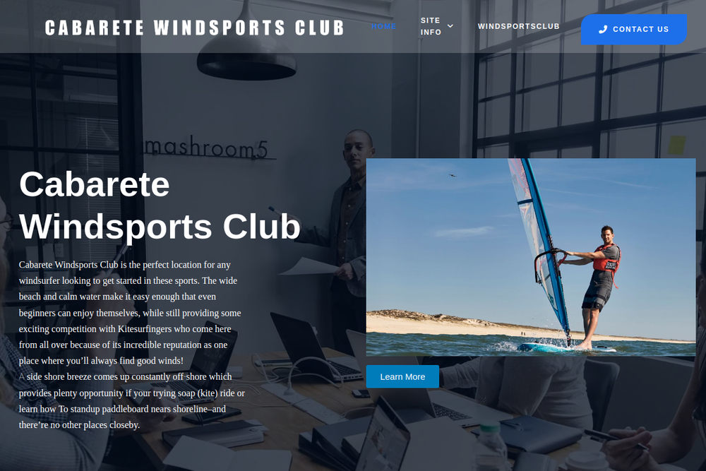 Screenshot of Cabarete Windsports Club