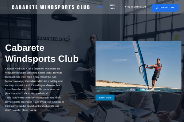 Screenshot of Cabarete Windsports Club Screenshot of Cabarete Windsports Club