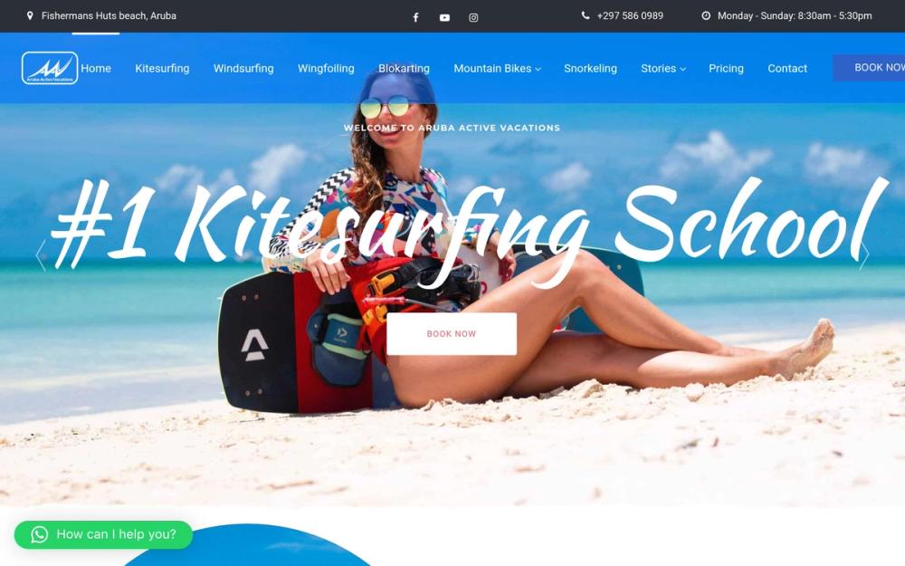 Screenshot of Aruba Active Vacations