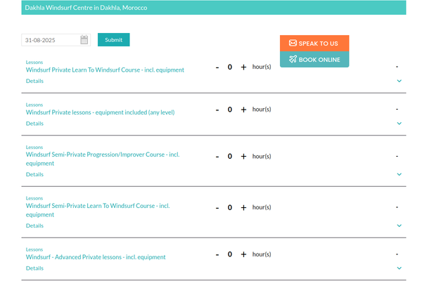 Screenshot of Dakhla Attitude Windsurf Centre, Dakhla Screenshot of Dakhla Attitude Windsurf Centre, Dakhla