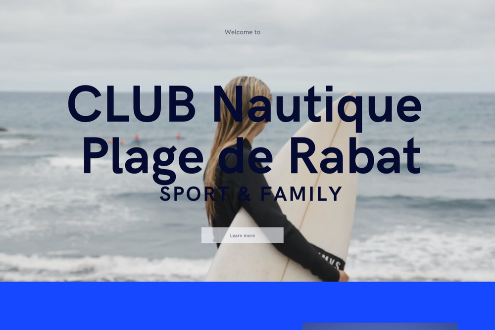 Screenshot of Club Nautique Plage de Rabat