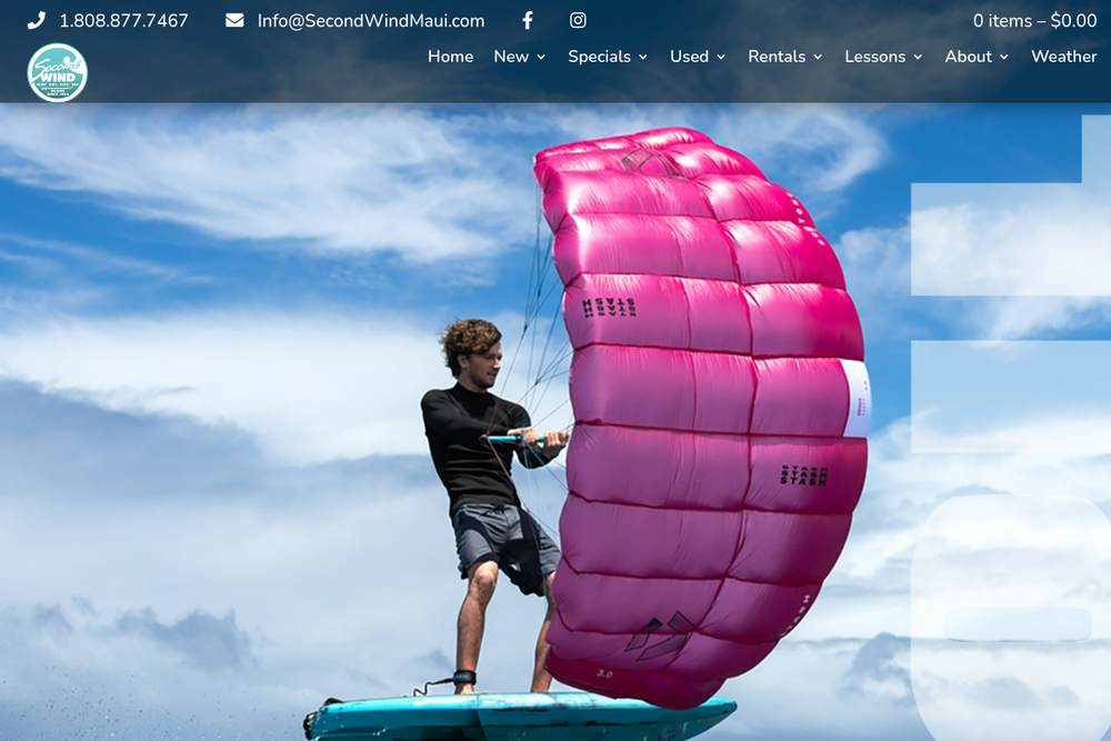 Screenshot of Second Wind Maui