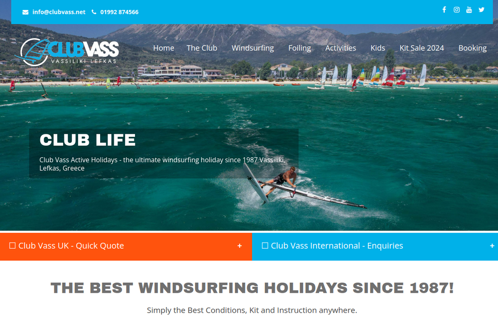 Screenshot of Club Vass