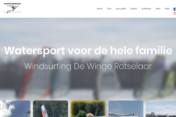 Screenshot of Windsurfing de Winge Rotselaar Screenshot of Windsurfing de Winge Rotselaar