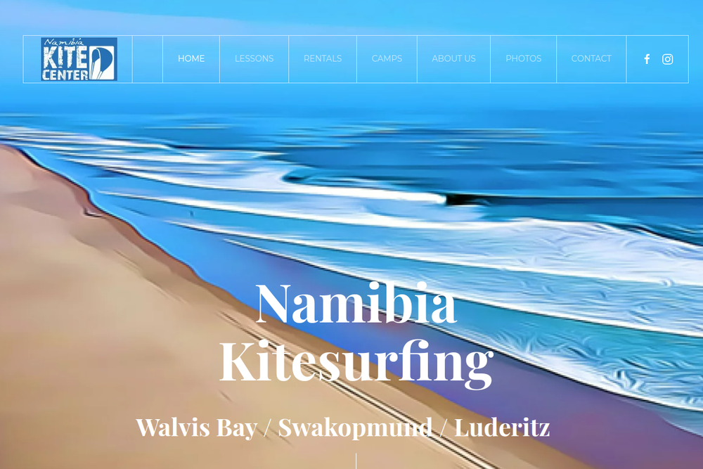 Screenshot of Namibia Kitesurfing